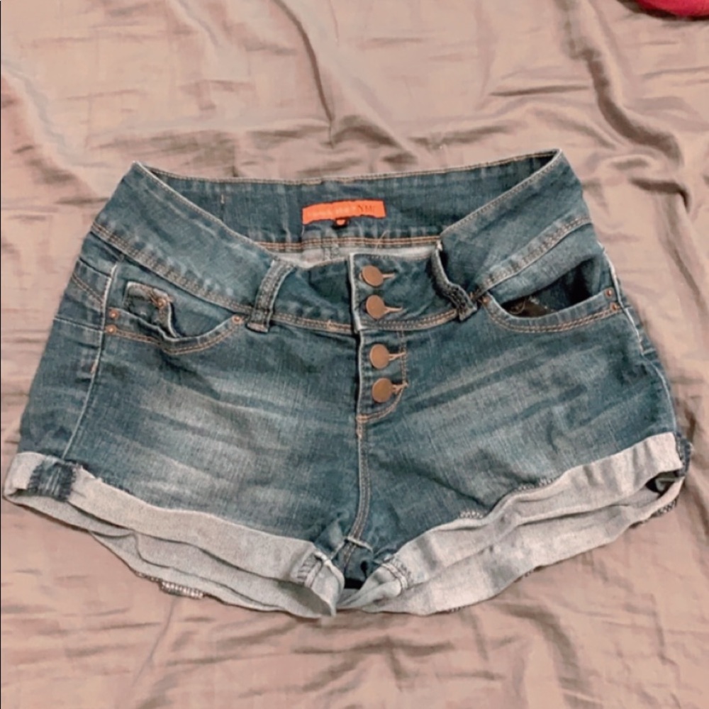 Blue Jean Booty Shorts